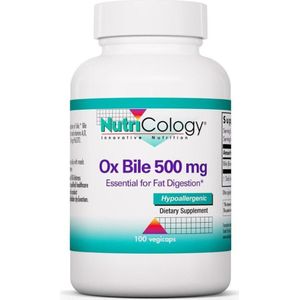 Nutricology - Ox Bile - Supplement - 500 mg - 100 Vegicaps