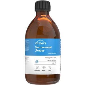 Vitaler - Junior Omega-3 - Noorse Levertraan - 1200 mg - 250 ml