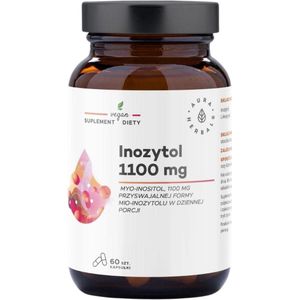 Aura Herbals Inositol 1100 mg Myo-Inositol - 60 Capsules