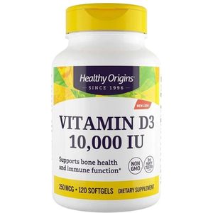 Healthy Origins - Vitamine D3 10000 IU - 120 Softgels