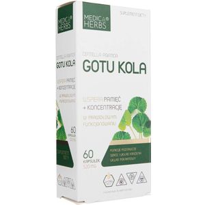 Medica Herbs Gotu Kola 520 mg - 60 Capsules