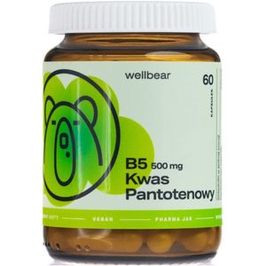 Wellbear Vitamine B5 (Pantotheenzuur) 500 mg - 60 Capsules