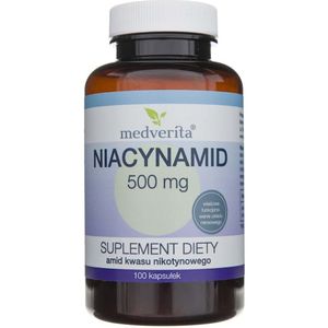 Medverita - Niacinamide 500mg - Voedingssupplement - 100 Capsules