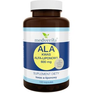 Medverita Alfa Liponzuur (ALA) 600 mg - 100 Capsules
