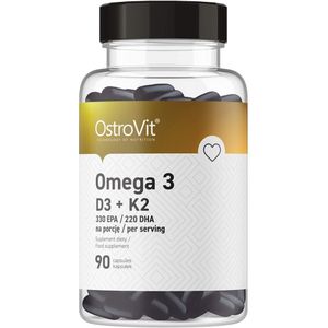 Ostrovit Omega 3 + D3 + K2 - 90 Capsules