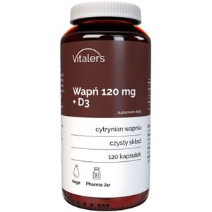 Vitaler's Calcium 120 mg + Vitamine D3 - 120 Capsules
