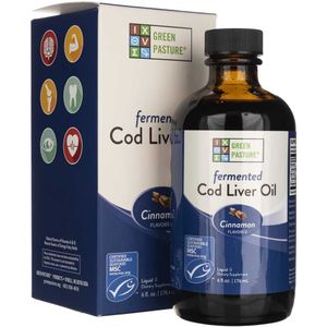 Green Pasture Gefermenteerde levertraan , Kaneel - 180 ml