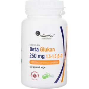 Aliness Beta Glucan 1,3-1,6 β-D 250 mg - 100 plantaardige capsules