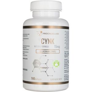 Progress Labs Zinkgluconaat + Prebioticumum - 180 Capsules