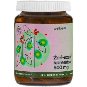 Wellbear Koreaanse ginseng 500 mg - 60 Capsules