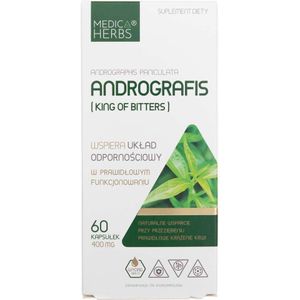 Medica Herbs Andrographis (King Of Bitters) 400 mg - 60 Capsules