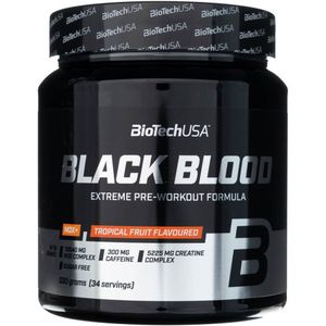 BioTech USA Black Blood NOX+, Tropische vruchtensmaak - 330 g