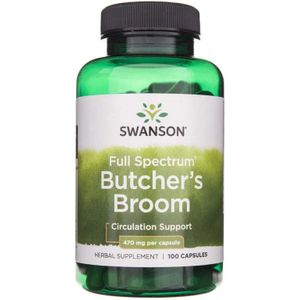 Swanson Full Spectrum Slagersbezem 470 mg - 100 Capsules