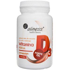 Aliness Vitamine D3 FORTE olie 100 mcg - 120 Capsules