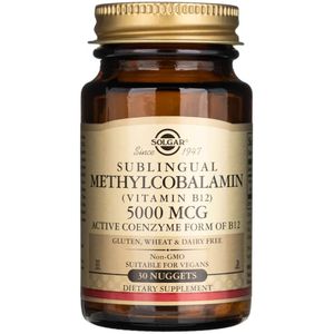Solgar - Sublinguale Methylcobalamine - Vitamine B12 - 5000 mcg - 30 Tabletten