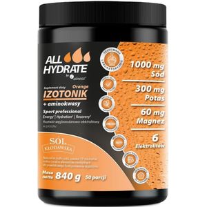 Aliness ALLHydraat Isotoon + Aminozuren, Oranje - 840 g