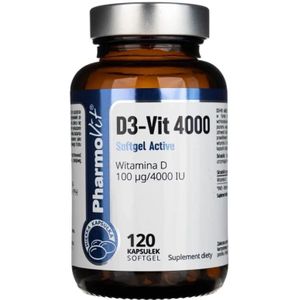 Pharmovit D3-Vit 4000 Actief - 120 Zachte gels