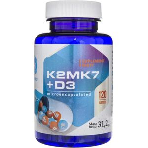 Hepatica Vitamine K2mk7 + D3 - 120 Capsules