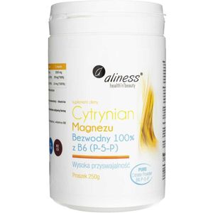 Aliness Watervrij magnesiumcitraat met B6 (P-5-P), poeder  - 250 g