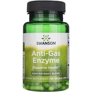 Swanson Anti-Gas Enzym 40 mg - 90 plantaardige capsules