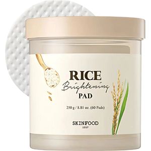 SkinFood Rice Brightening Toner Pads - 60 stuks