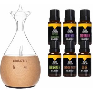 Bilovit etherische olievernevelaarset + 6 etherische oliën