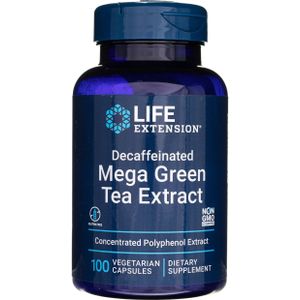 Life Extension - Cafeïnevrij Mega Groene Thee Extract - 100 Plantaardige Capsules