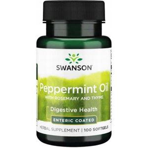 Swanson Pepermuntolie Combinatie - 100 Capsules