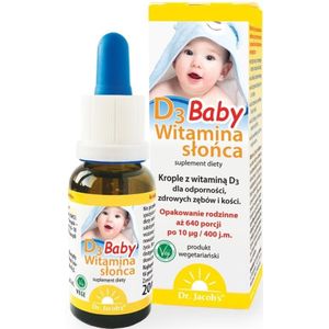 Dr. Jacob's Vitamine D3 BABY, druppels - 20 ml