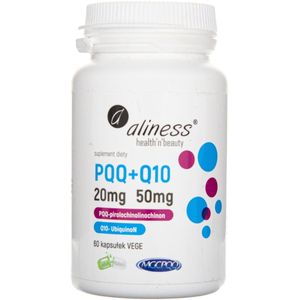 Aliness PQQ MGCPQQ ® 20 mg Q10 50 mg - 60 Capsules
