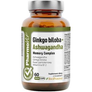 Pharmovit Ginkgo Biloba + Ashwagandha Memory Complex - 60 capsules