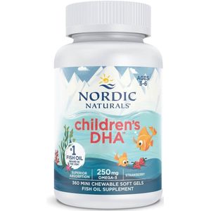 Nordic Naturals DHA Omega-3 250 mg voor kinderen, St RAW bes - 360 minicapsules