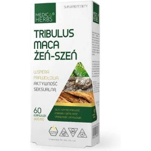 Medica Herbs Tribulus Maca Ginseng - 60 Capsules