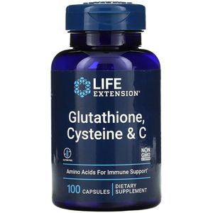Life Extension Glutathione, Cysteine & C - 100 Capsules