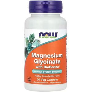 Now Foods - Magnesiumglycinaat - 100 mg - 60 Capsules