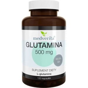 Medverita Glutamine (L-glutamine FCC) 500 mg - 120 Capsules