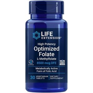 Life Extension Hoogwaardige geoptimaliseerde foliumzuur 8500 mcg - 30 tabletten