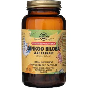 Solgar Ginkgo Biloba Blad Extract - 180 plantaardige capsules