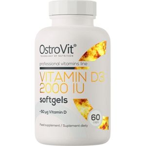 Ostrovit Vitamine D3 2000 IE - 60 Zachte gels