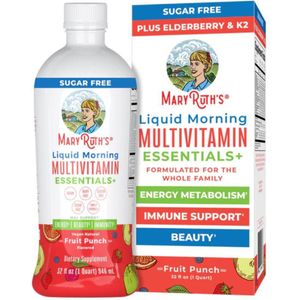 MaryRuth's Liquid Morning Multivitamin Essentials+, Fruit Punch - 946 ml