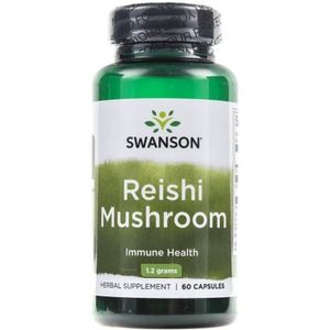 Swanson Reishi paddenstoel 600 mg - 60 Capsules