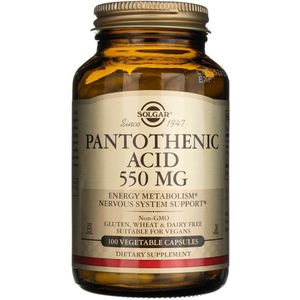 Solgar Pantotheenzuur 550 mg - 100 Capsules