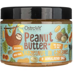 Ostrovit Pindakaas + Hazelnoot in Karamel + Himalaya Zout knapperig - 500 g