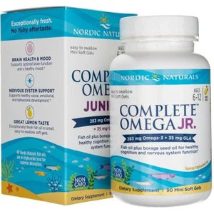 Nordic Naturals Complete Omega Junior, Citroen - 90 Zachte gels