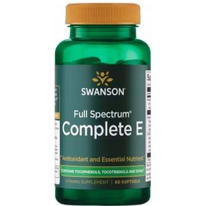 Swanson Full Spectrum Complete E met tocotriënolen - 60 capsules