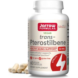Jarrow Formulas Trans-Pterostilbeen 50 mg - 60 plantaardige capsules