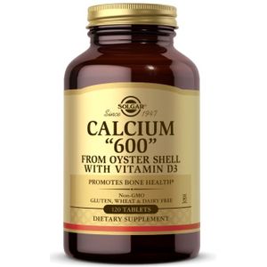 Solgar Calcium 600 (uit oesterschelp met vitamine D3) - 120 tabletten