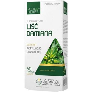 Medica Herbs Damiana blad 600 mg - 60 Capsules