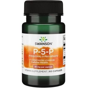 Swanson P-5-P Pyridoxaal-5-fosfaat 20 mg - 60 Capsules