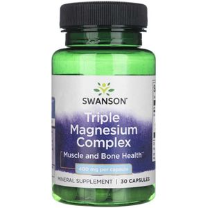 Swanson Triple Magnesium Complex 400 mg - 30 Capsules